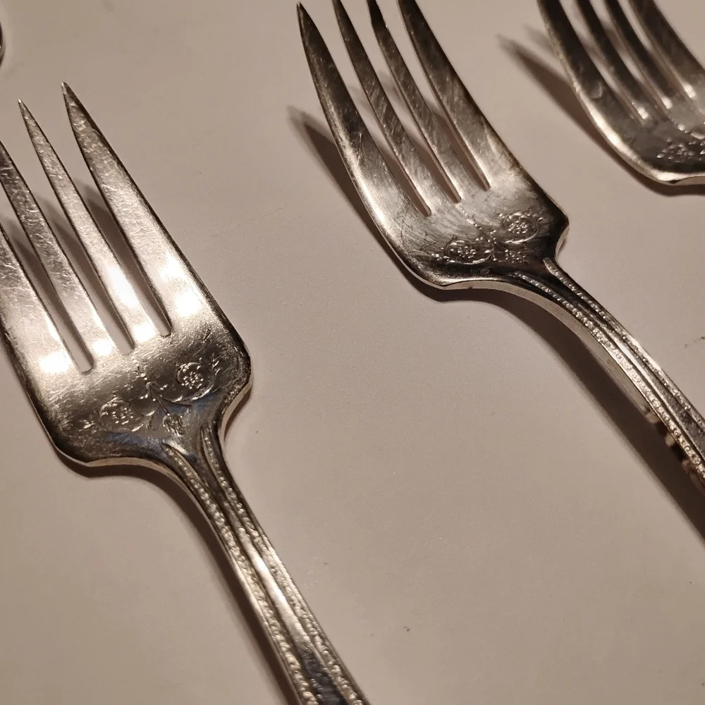 WM Rogers & Son AA Silver Plate 56 Piece Flatware Set Triumph Service For 10 +‎